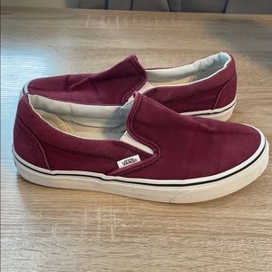 Maroon Slip-on Vans